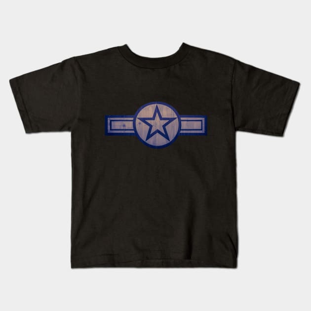 Low Visibility Aircraft Roundel Kids T-Shirt by Enzwell